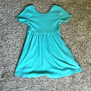 Old Navy Girls’ Teal Ribbed Dress